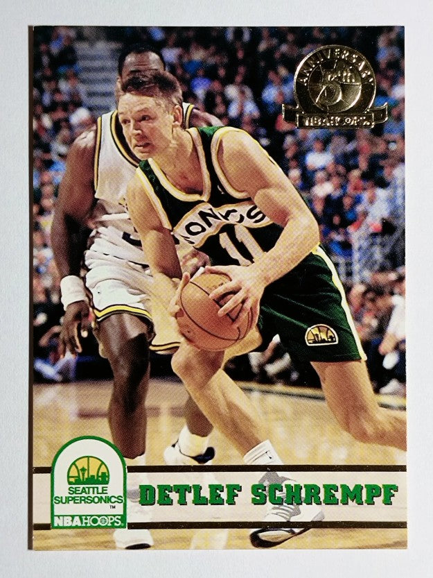 1993-94 Hoops Fifth Anniversary Gold #411 Detlef Schrempf