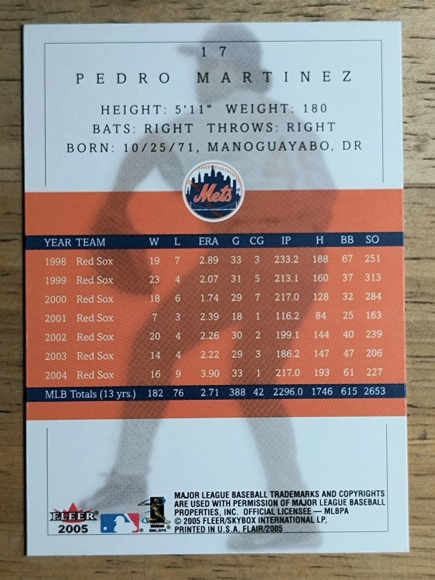2005 Flair #17 Pedro Martinez