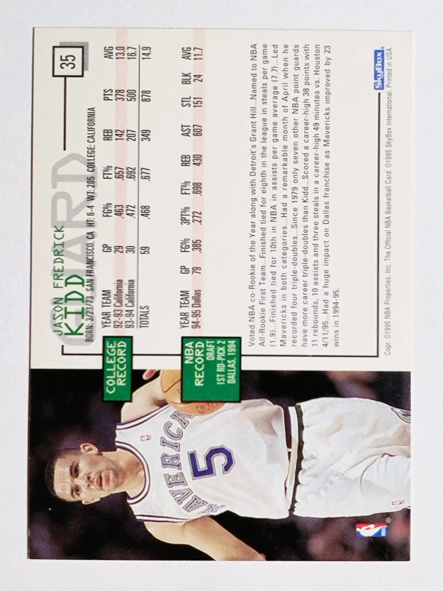 1995-96 Hoops #35 Jason Kidd