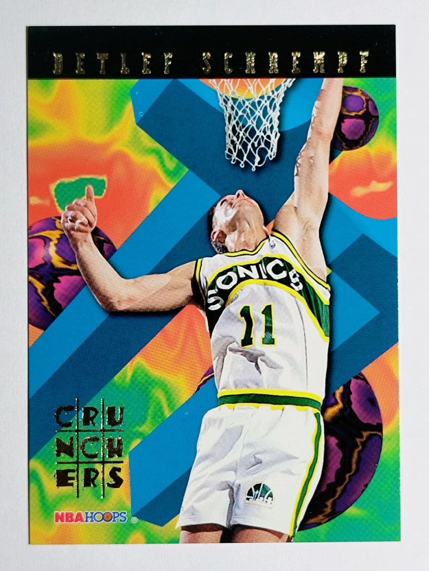 1995-96 Hoops Number Crunchers #4 Detlef Schrempf