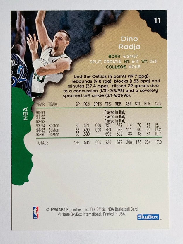 1996-97 Hoops #11 Dino Radja