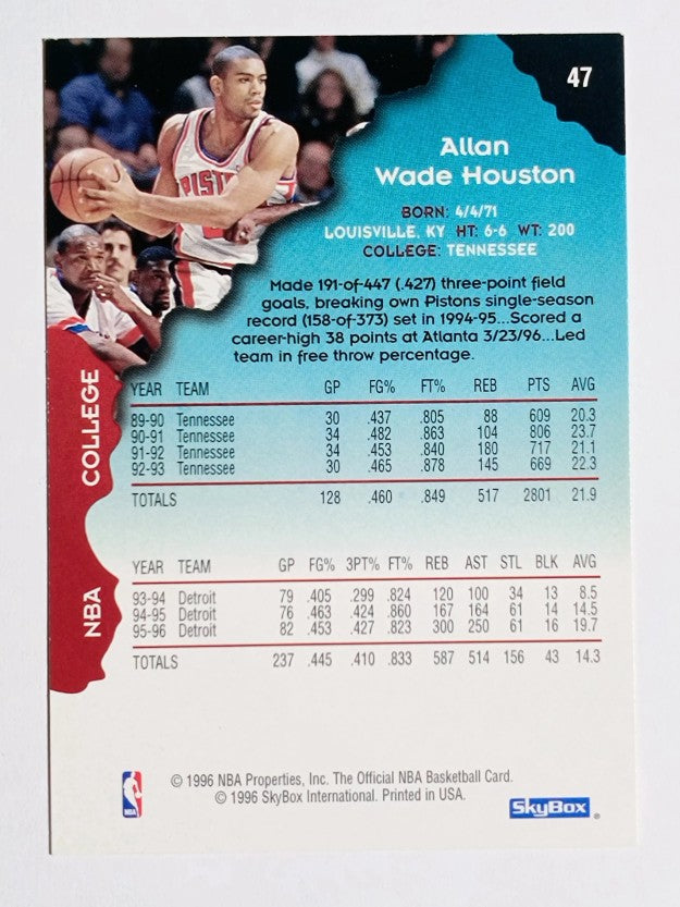 1996-97 Hoops #47 Allan Houston