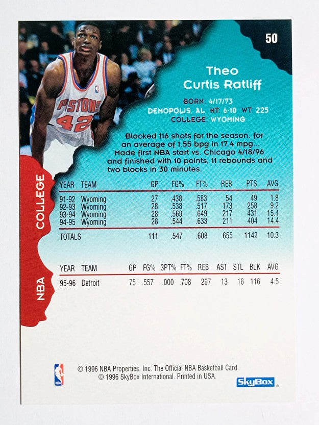 1996-97 Hoops Silver #50 Theo Ratliff