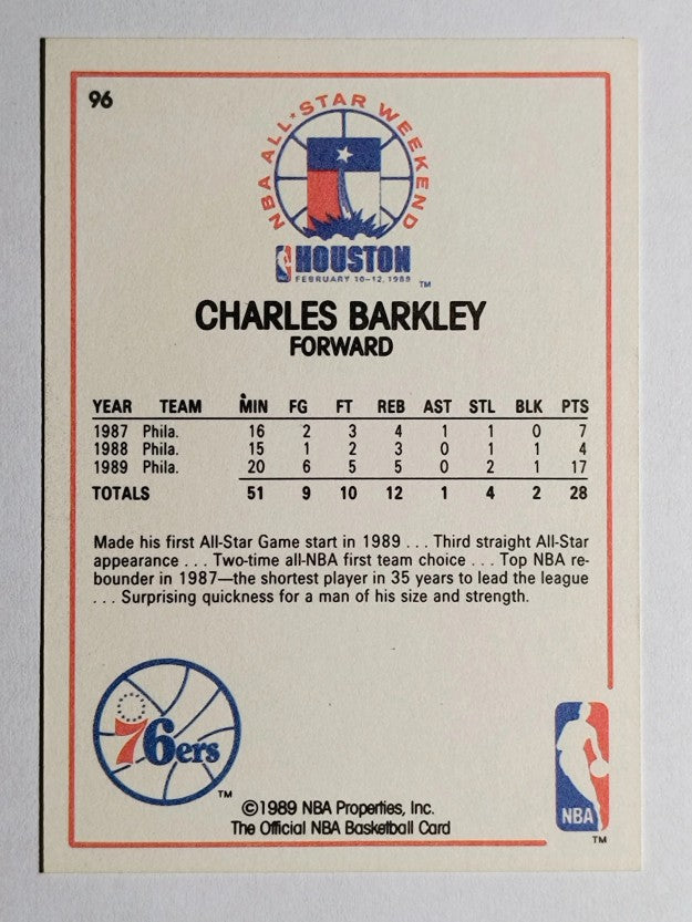 1989-90 Hoops #96 Charles Barkley AS (NM)