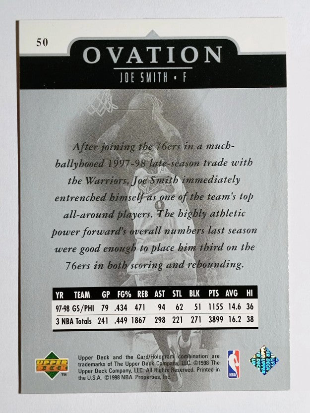 1998-99 Upper Deck Ovation #50 Joe Smith