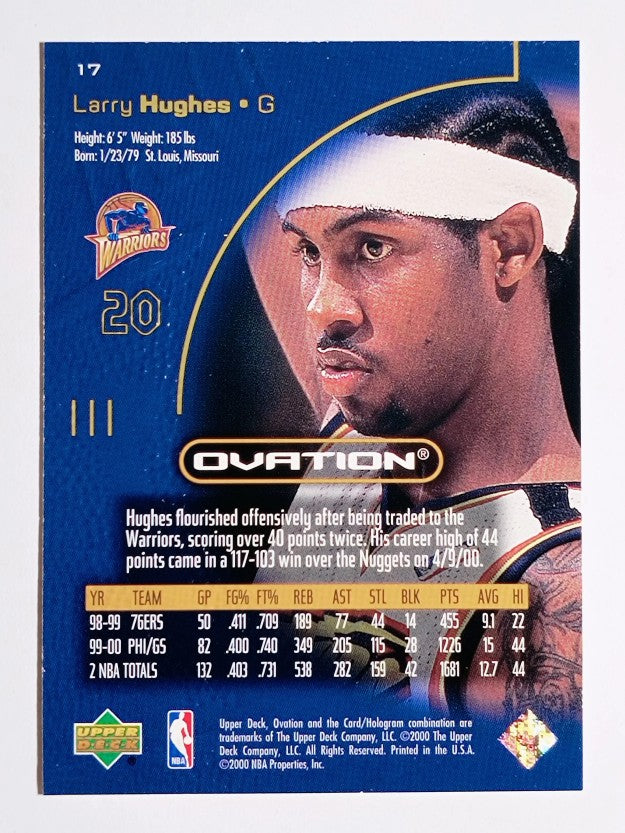 2000-01 Upper Deck Ovation #17 Larry Hughes