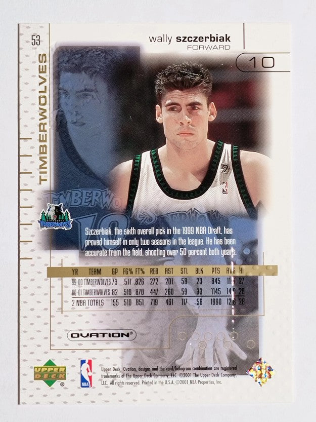 2001-02 Upper Deck Ovation #53 Wally Szczerbiak
