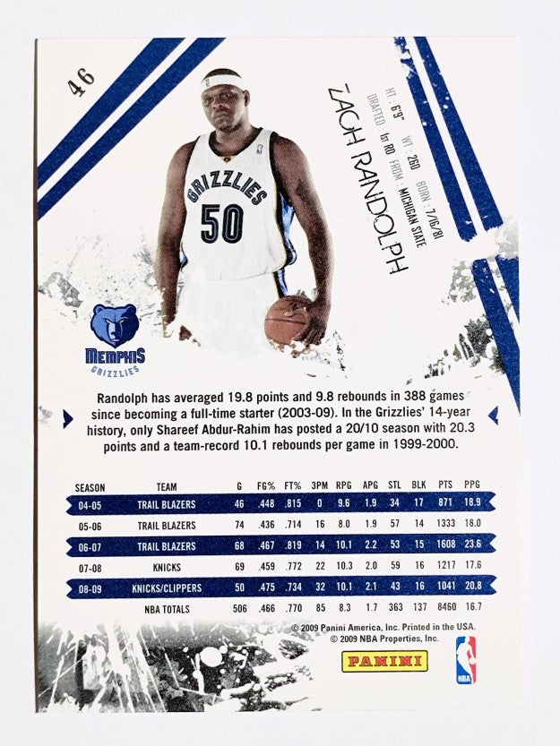 2009-10 Rookies and Stars #46 Zach Randolph