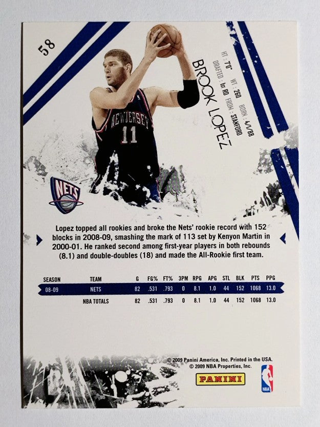2009-10 Rookies and Stars #58 Brook Lopez