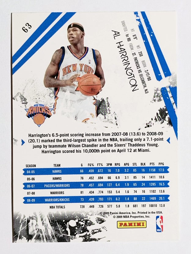 2009-10 Rookies and Stars #63 Al Harrington
