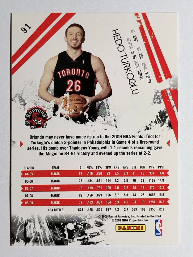 2009-10 Rookies and Stars #91 Hedo Turkoglu
