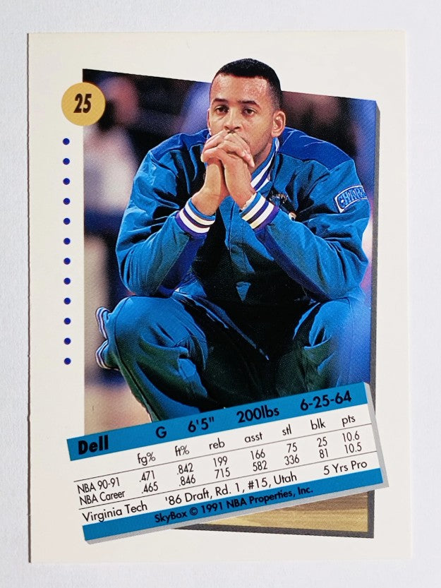 1991-92 SkyBox #25 Dell Curry