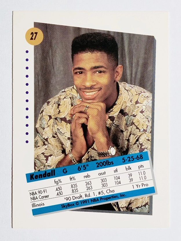 1991-92 SkyBox #27 Kendall Gill