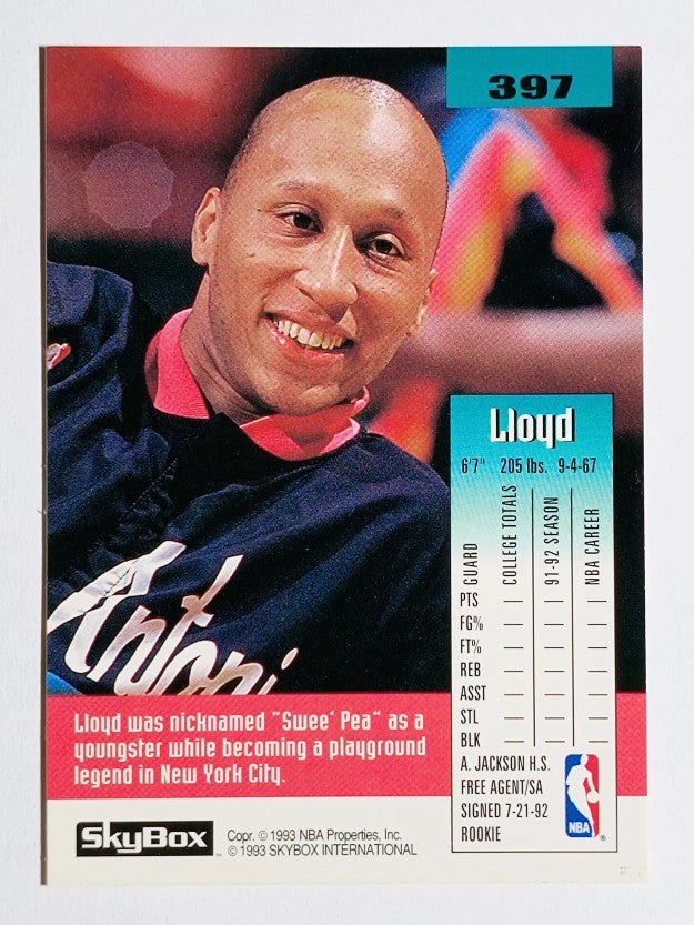 1992-93 SkyBox #397 Lloyd Daniels RC