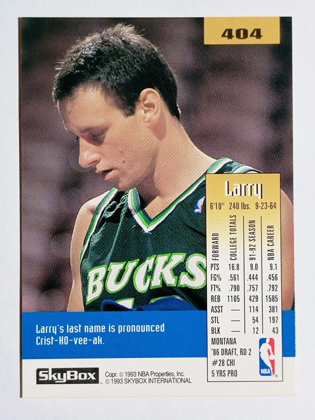 1992-93 SkyBox #404 Larry Krystkowiak