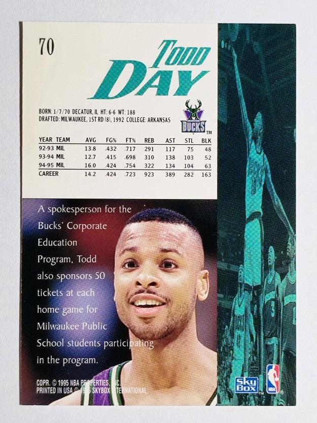 1995-96 SkyBox Premium #70 Todd Day