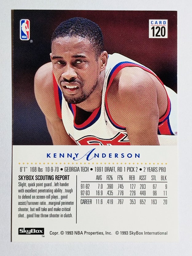 1993-94 SkyBox Premium #120 Kenny Anderson