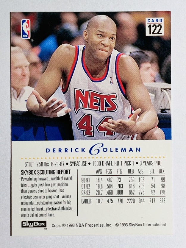 1993-94 SkyBox Premium #122 Derrick Coleman