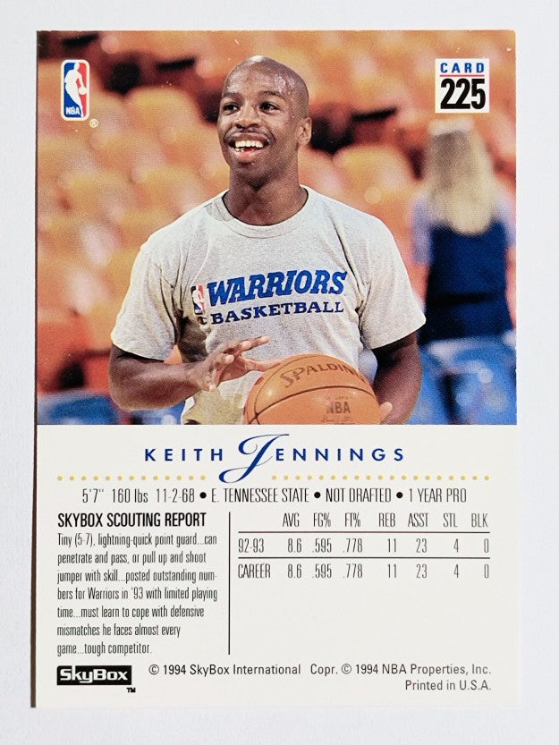 1993-94 SkyBox Premium #225 Keith Jennings