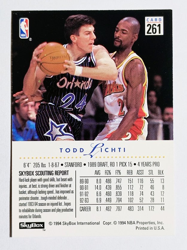 1993-94 SkyBox Premium #261 Todd Lichti
