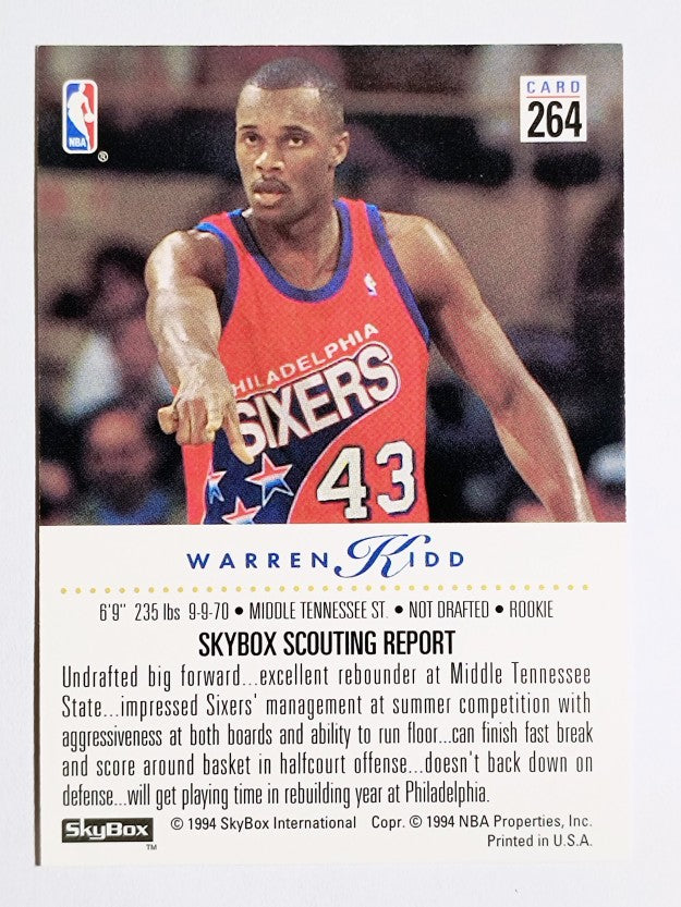 1993-94 SkyBox Premium #264 Warren Kidd RC