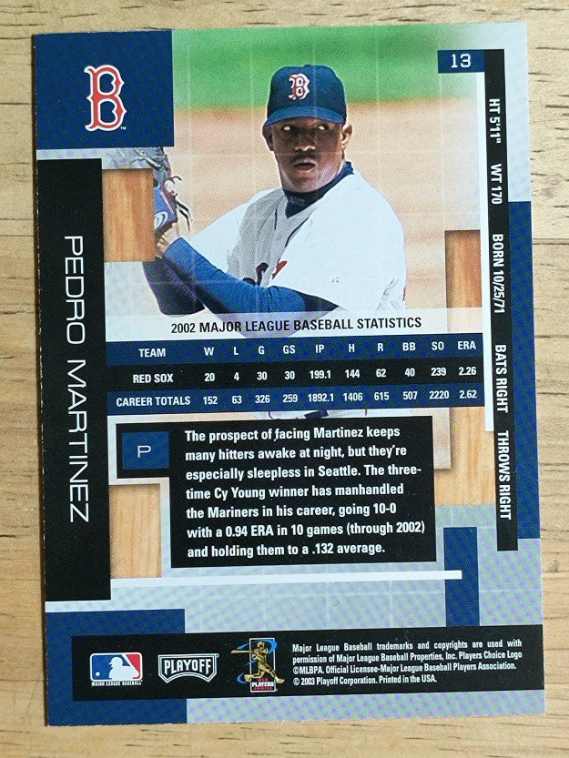 2003 Absolute Memorabilia #13 Pedro Martinez