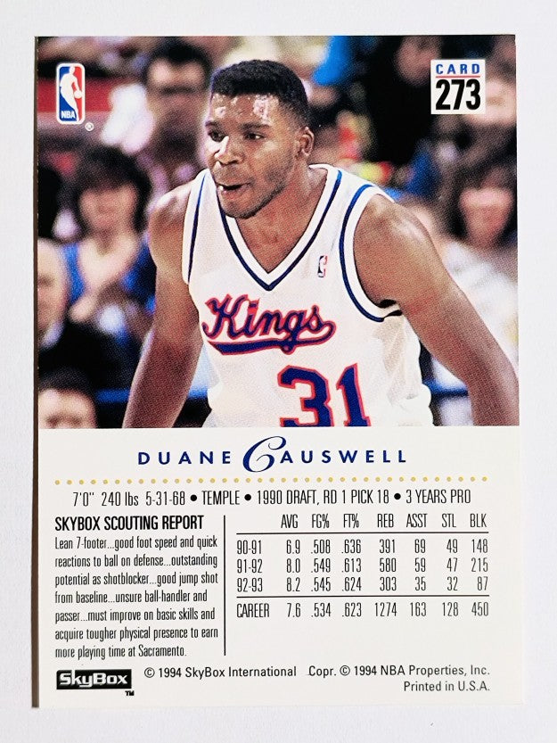1993-94 SkyBox Premium #273 Duane Causwell