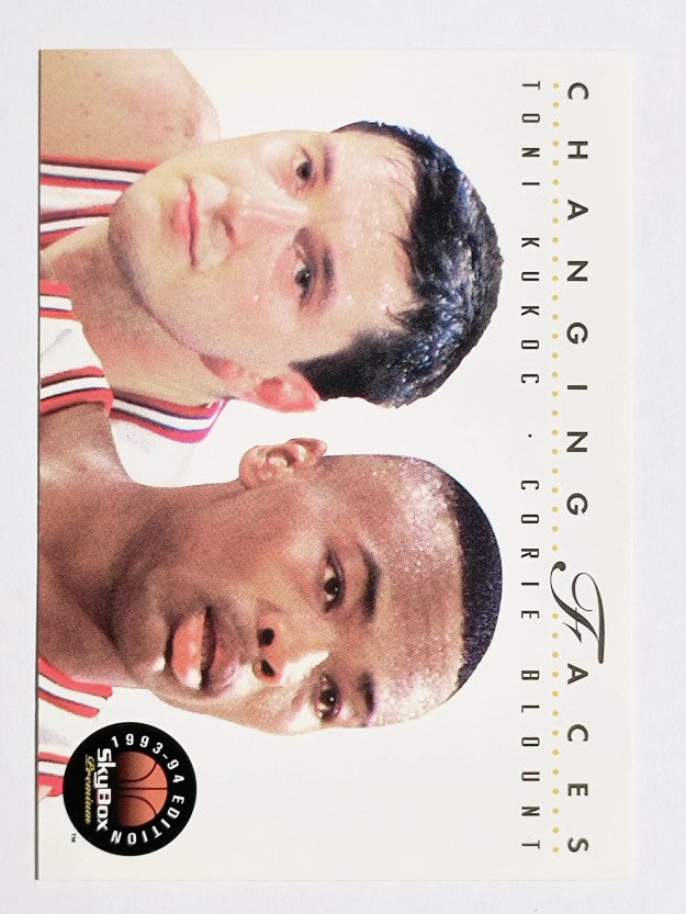 1993-94 SkyBox Premium #295 Toni Kukoc CF/Corie Blount