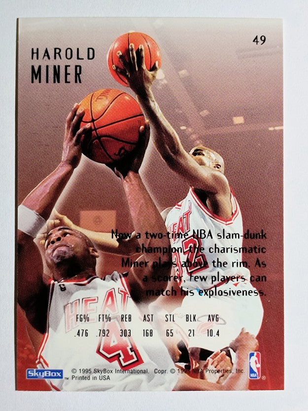 1994-95 Emotion #49 Harold Miner