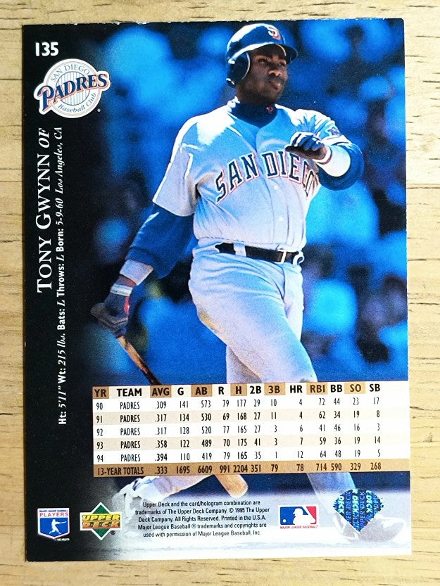 1995 Upper Deck #135 Tony Gwynn