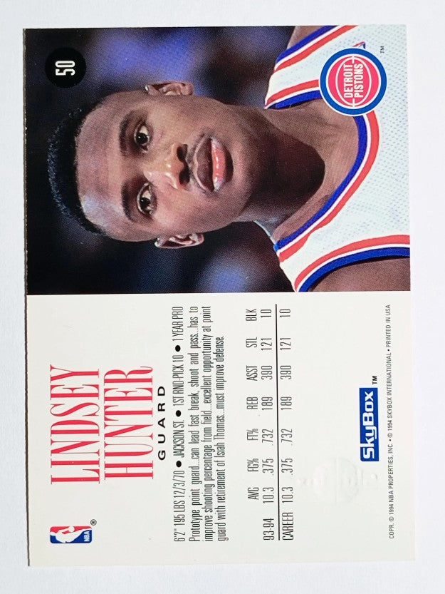 1994-95 SkyBox Premium #50 Lindsey Hunter