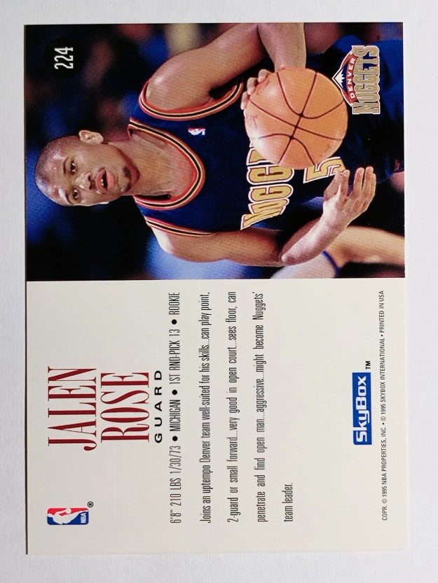 1994-95 SkyBox Premium #224 Jalen Rose RC