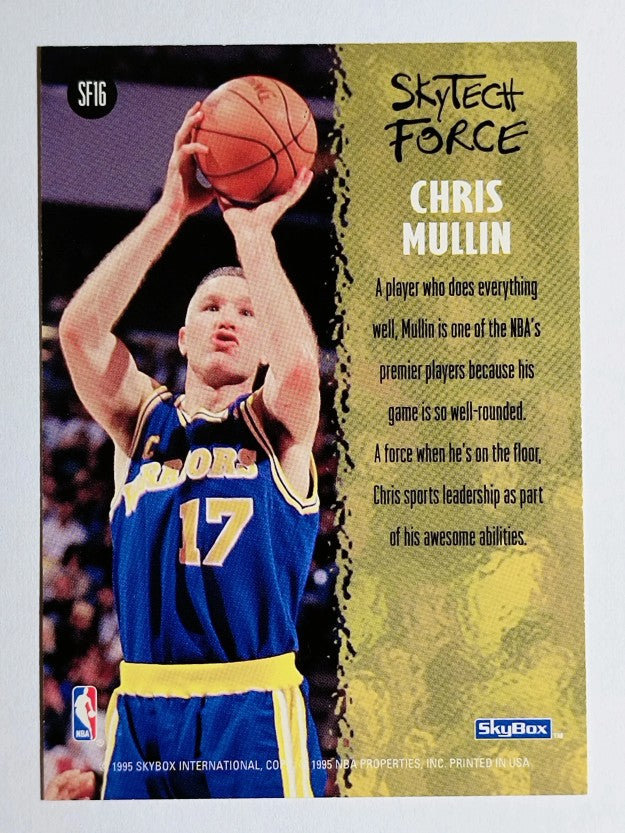 1994-95 SkyBox Premium SkyTech Force #SF16 Chris Mullin