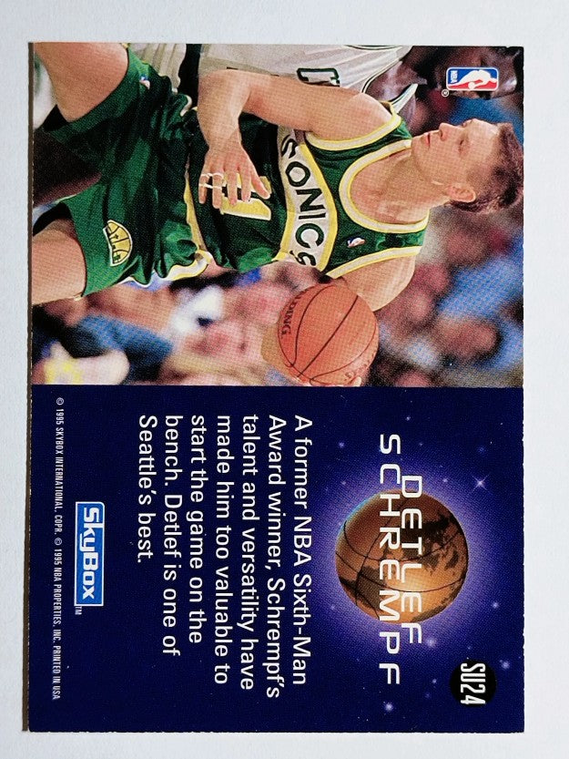 1994-95 SkyBox Premium Slammin' Universe #SU24 Detlef Schrempf
