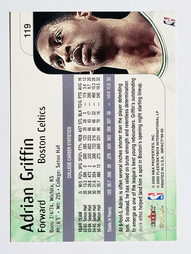 1999-00 SkyBox Impact #119 Adrian Griffin RC