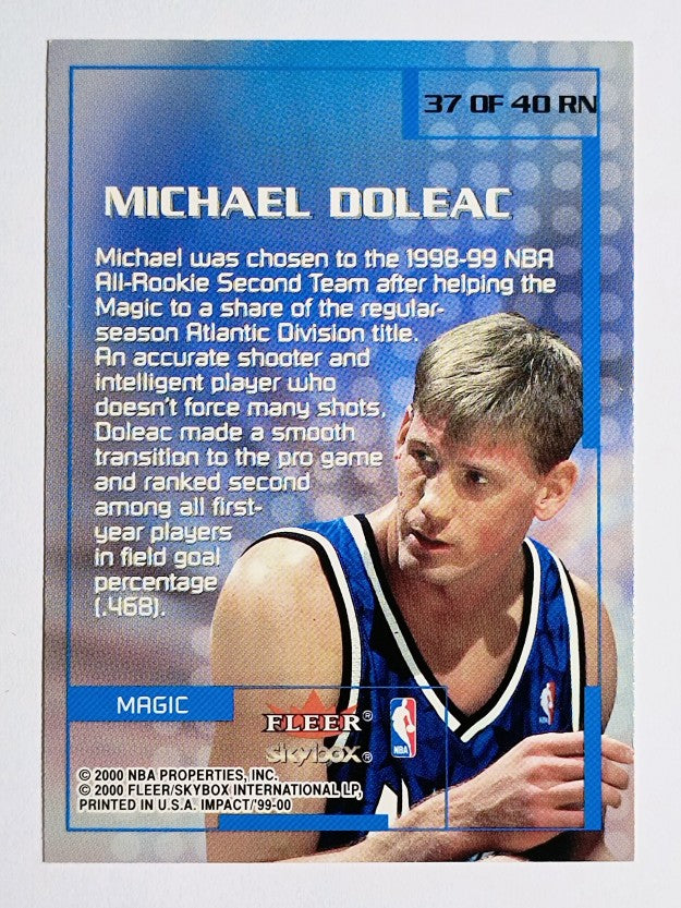 1999-00 SkyBox Impact Rewind '99 #RN37 Michael Doleac