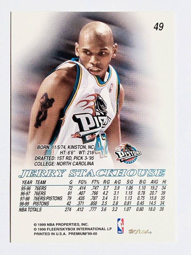1999-00 SkyBox Premium #49 Jerry Stackhouse