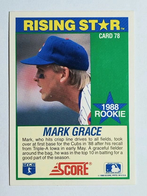 1989 Score Hottest 100 Rookies #78 Mark Grace