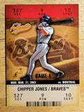2003 Fleer Authentix #20 Chipper Jones