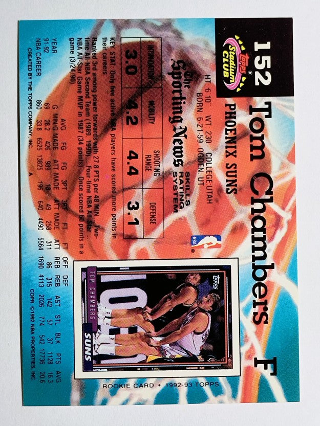 1992-93 Stadium Club #152 Tom Chambers