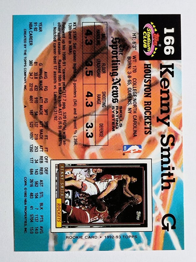 1992-93 Stadium Club #166 Kenny Smith