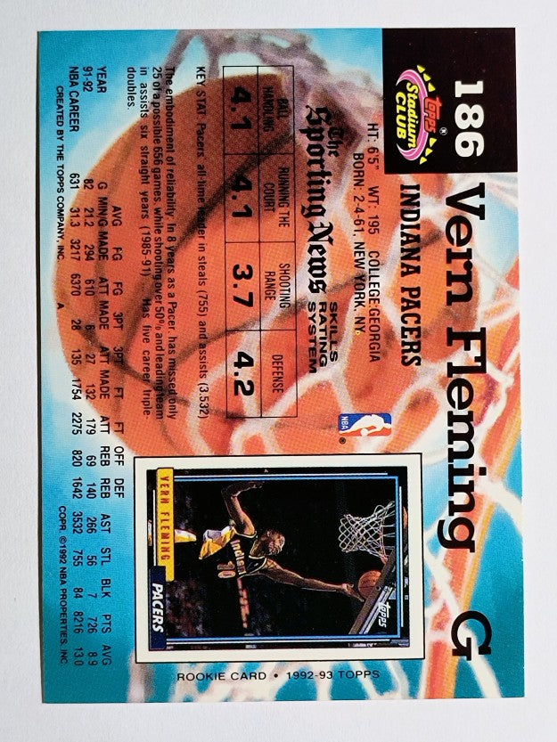 1992-93 Stadium Club #186 Vern Fleming