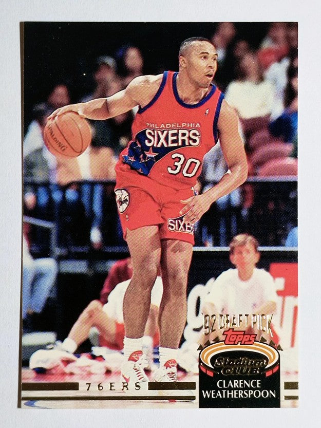 1992-93 Stadium Club #346 Clarence Weatherspoon RC