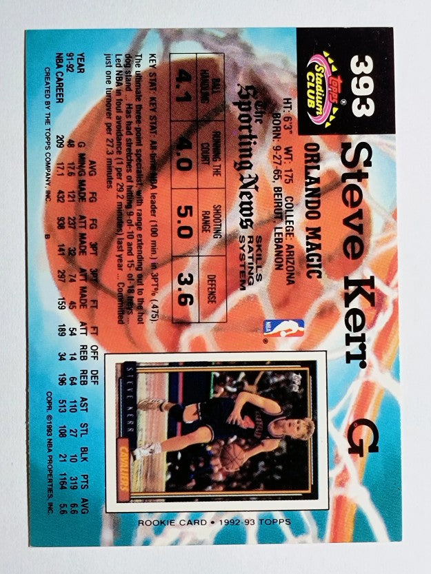 1992-93 Stadium Club #393 Steve Kerr