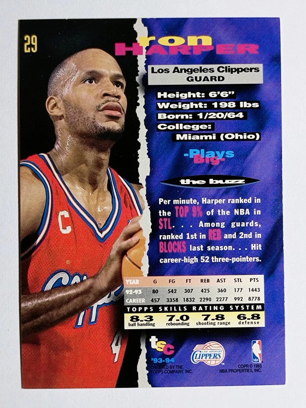 1993-94 Stadium Club #29 Ron Harper