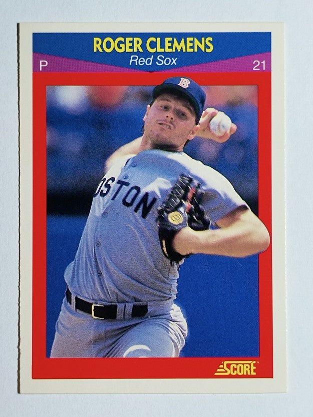 1990 Score 100 Superstars #79 Roger Clemens