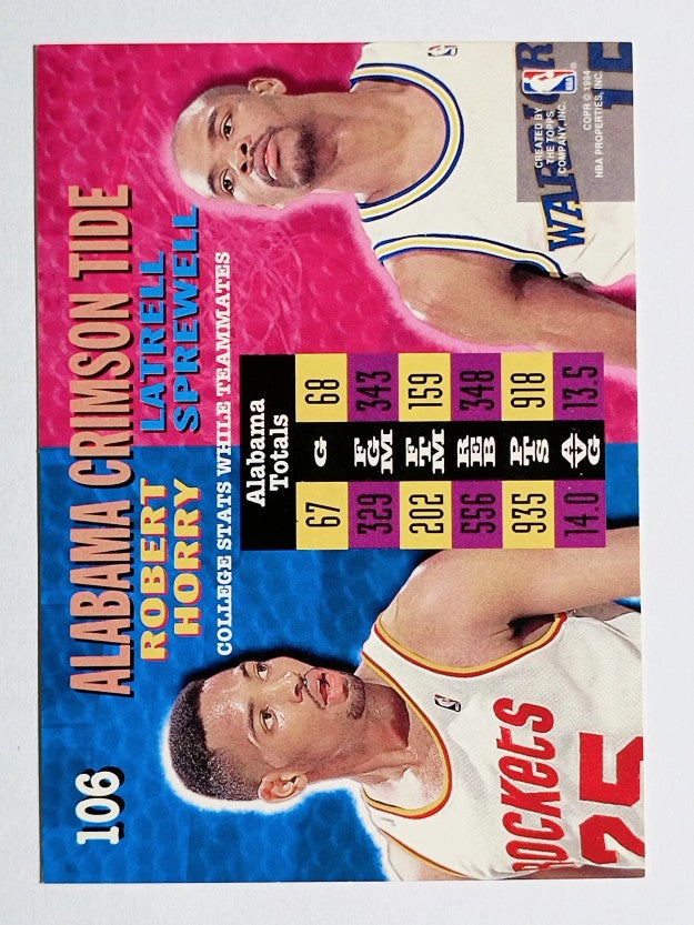 1994-95 Stadium Club #106 Robert Horry/Latrell Sprewell