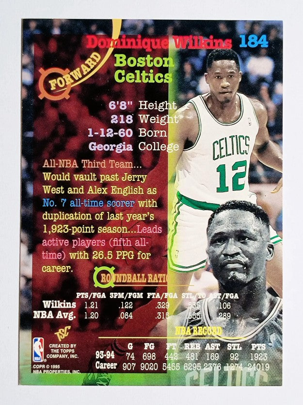 1994-95 Stadium Club #184 Dominique Wilkins