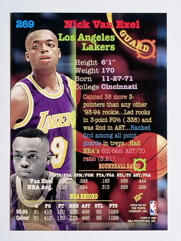 1994-95 Stadium Club #269 Nick Van Exel