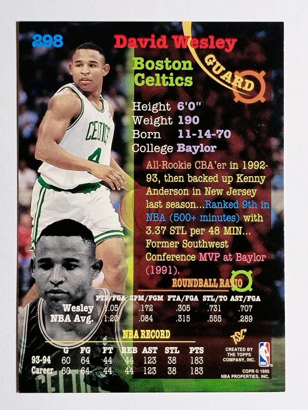 1994-95 Stadium Club #298 David Wesley